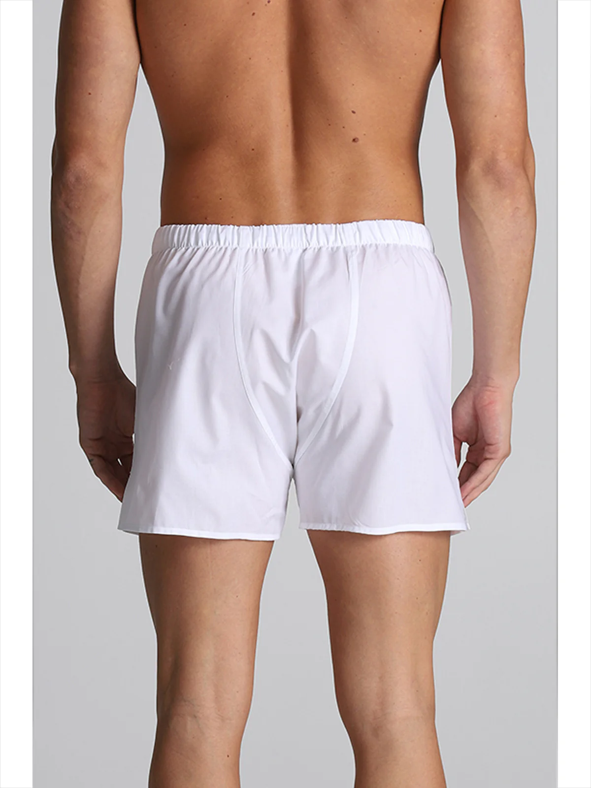 Pure Cotton Poplin Boxers - White - Image 2