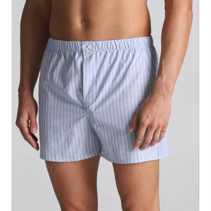 Pure Cotton Poplin Boxers - Stripped