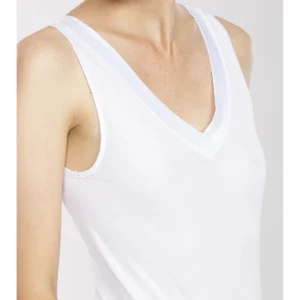 Tank Top In High-Quality Filoscozia® Certified - WHITE