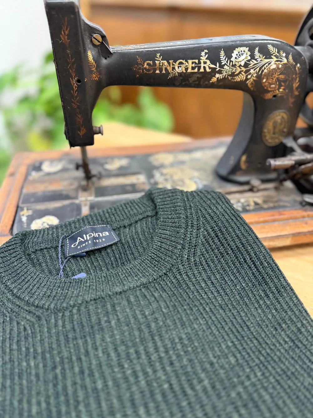 Pure wool crew neck sweater - Image 2