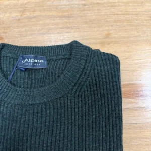 Pure wool crew neck sweater