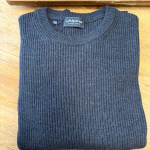 Pure wool crew neck sweater