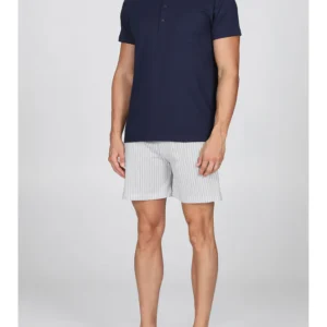 Short pajamas in fresh pure cotton jersey