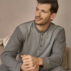 Warm jacquard winter pajamas