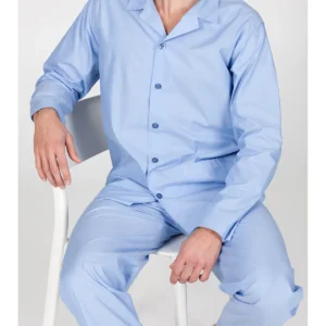 Pure cotton poplin cardigan pajamas