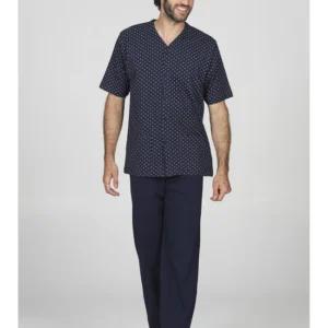 Fresh 3-piece cardigan pajamas in pure cotton jersey