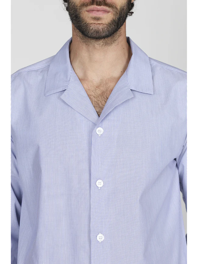 Long pajamas in pure cotton poplin - Image 2