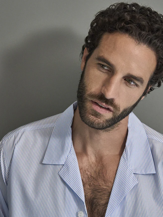 Long pajamas in pure cotton poplin - Image 5