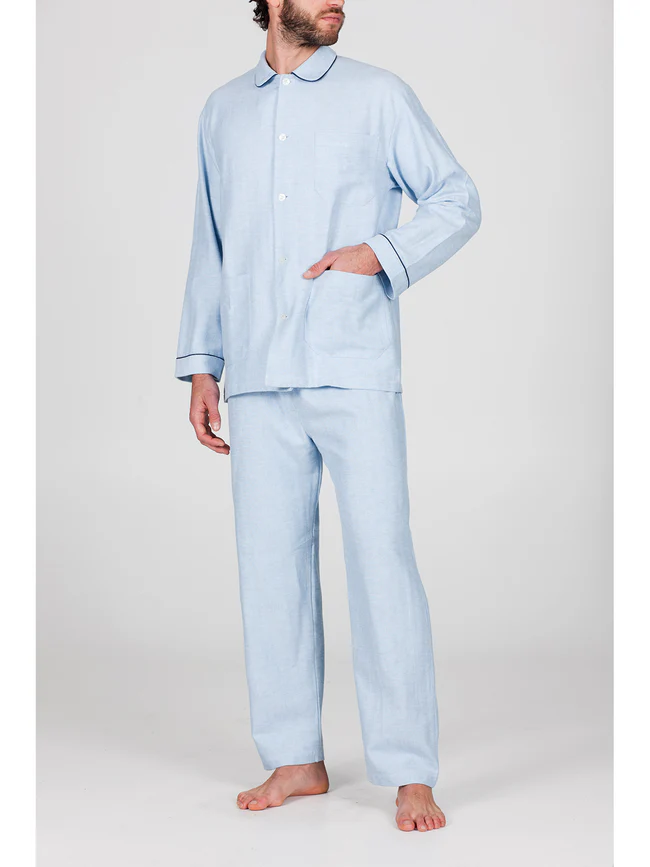 Pajamas in soft pure cotton flannel - Image 5