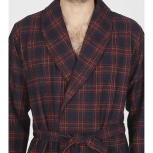 Cotton jacquard smoking jacket