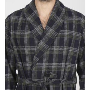 Cotton jacquard smoking jacket