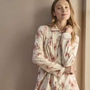 Warm Long Pajama Cardigan - PINK