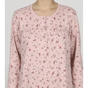 Warm Long Serafino Pajama - PINK