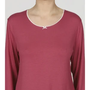 Exclusive Pajama In Stretch Modal - BORDEAUX