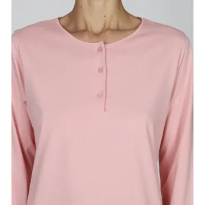 Long Pajama For Women In Pure Cotton - PESCA