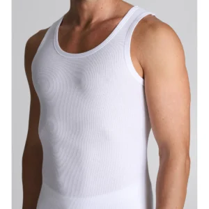 Pure Combed Cotton Tank Top - White