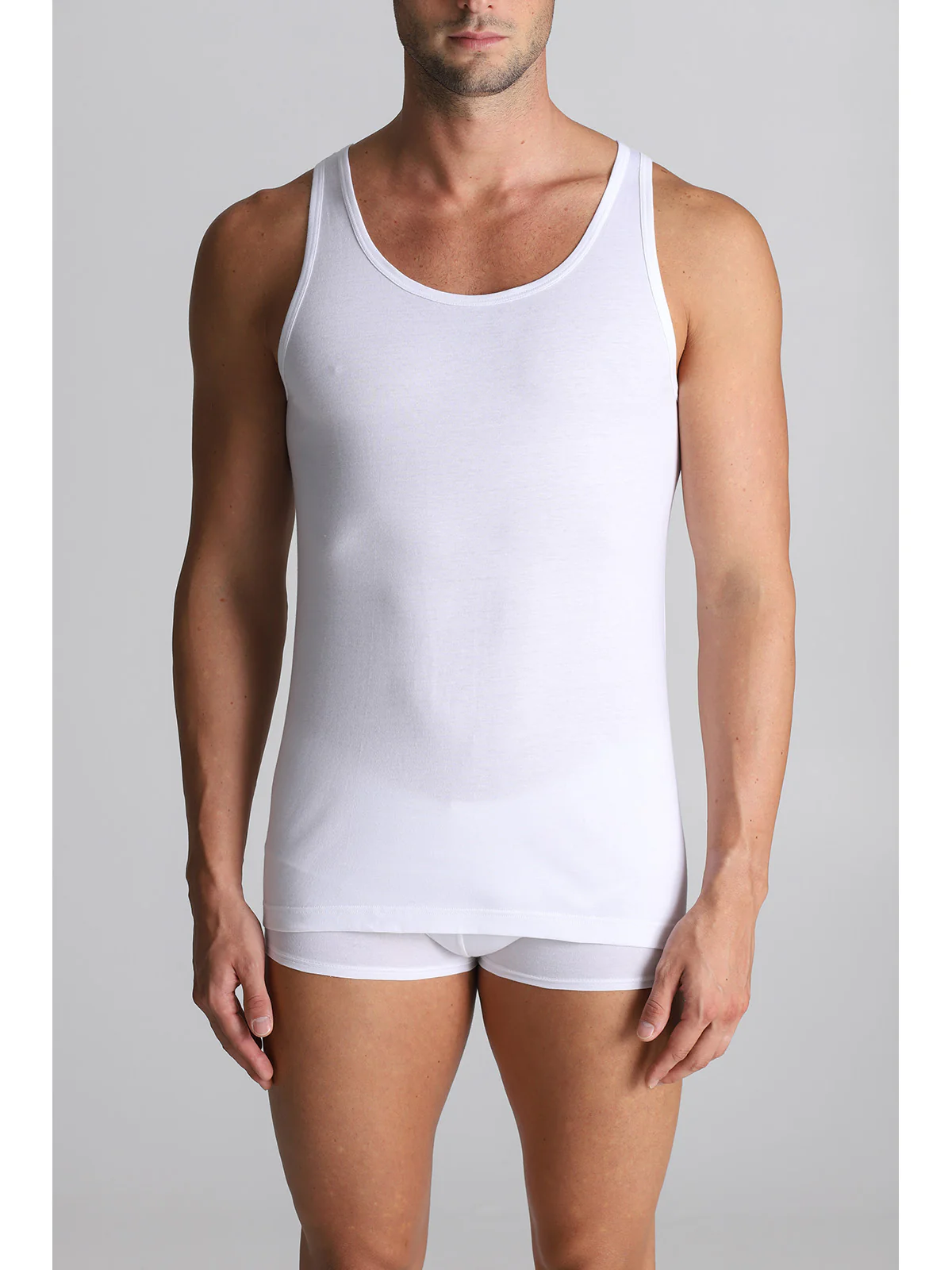 Rowing Style Tank Top - White - Image 2