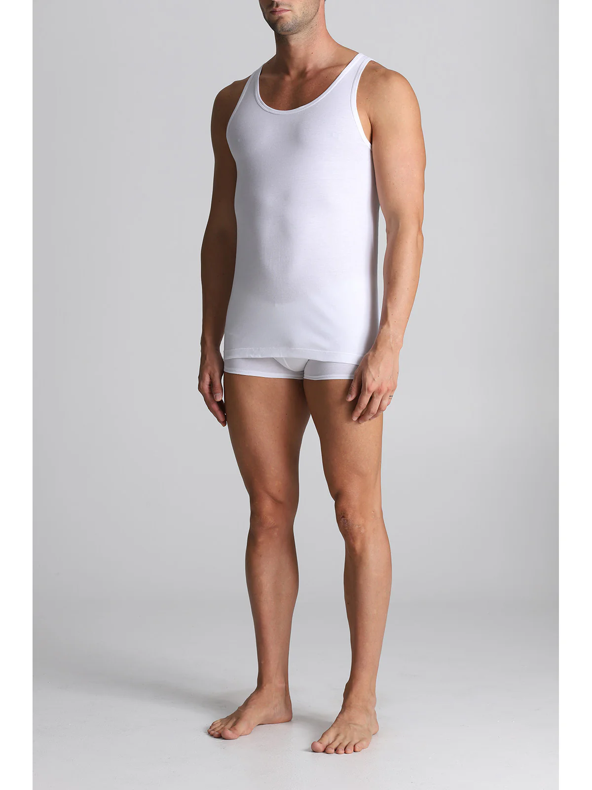 Rowing Style Tank Top - White - Image 3
