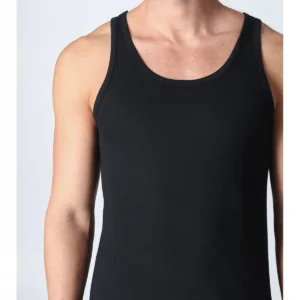 Rowing Style Tank Top - Black