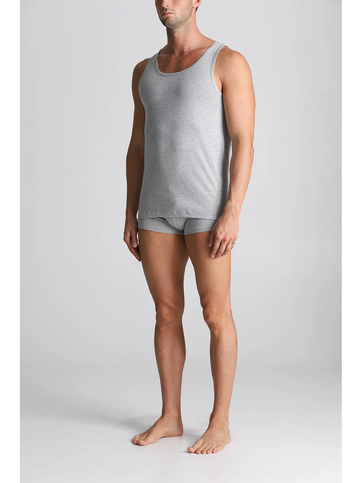 Rowing Style Tank Top - Grey - Image 3