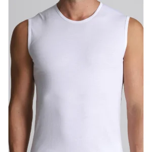 Sleeveless T-shirt - White