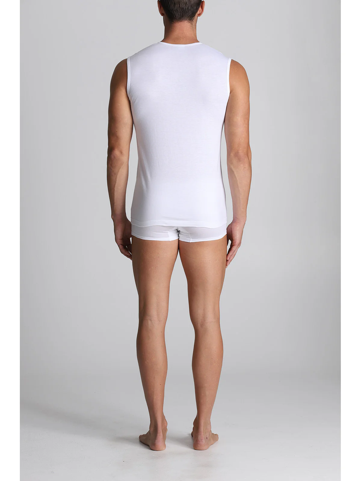 Sleeveless T-shirt - White - Image 3