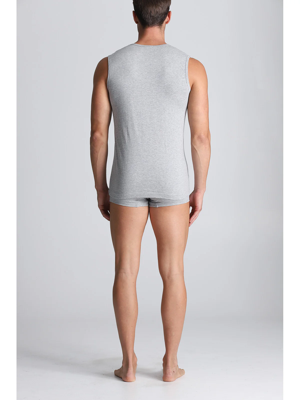 Sleeveless T-shirt - Grey - Image 4