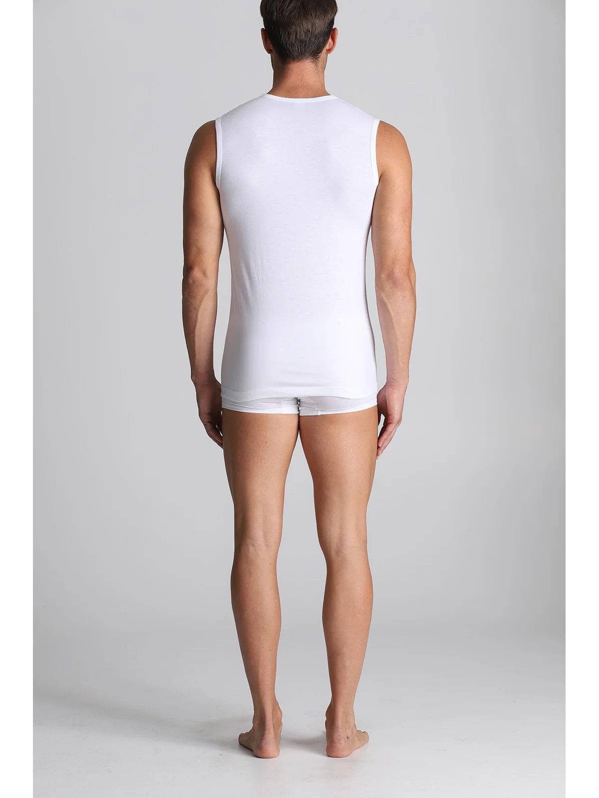 Sleeveless T-shirt - White - Image 5