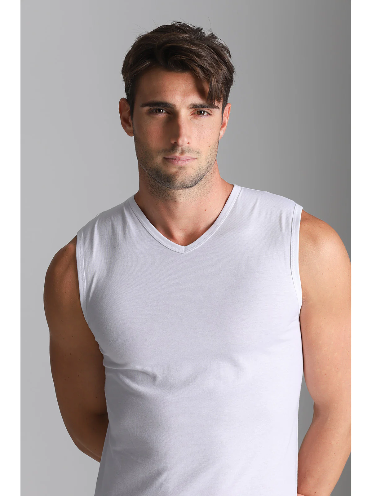 Sleeveless T-shirt - White - Image 6