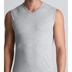 Sleeveless T-shirt- Grey