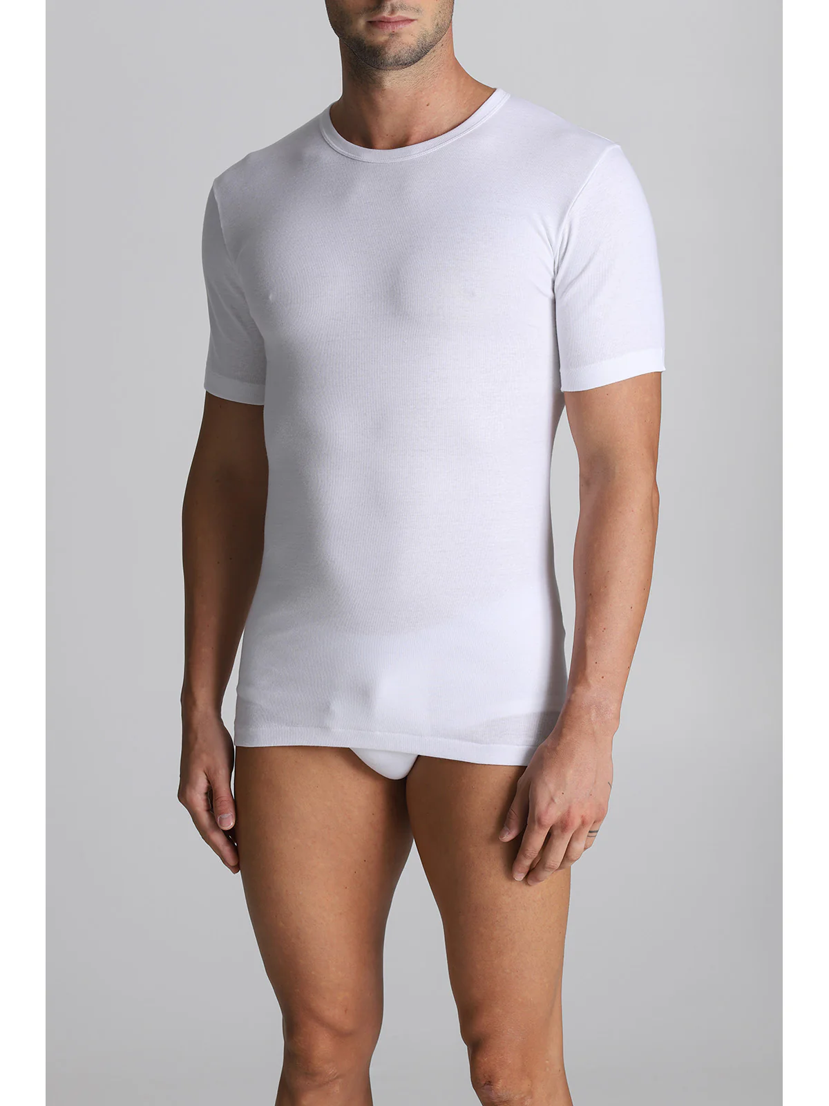 Pure Combed Cotton T-shirt - White - Image 2
