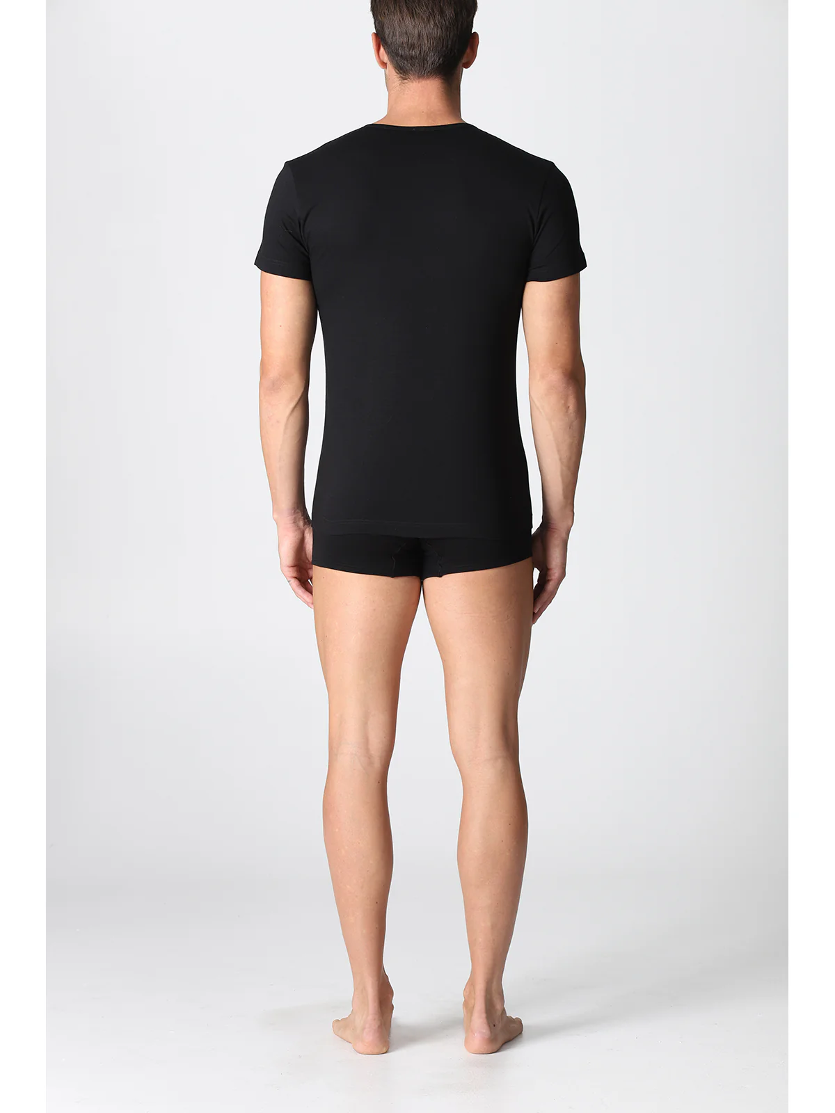 Pure Combed Cotton T-shirt - Black - Image 4