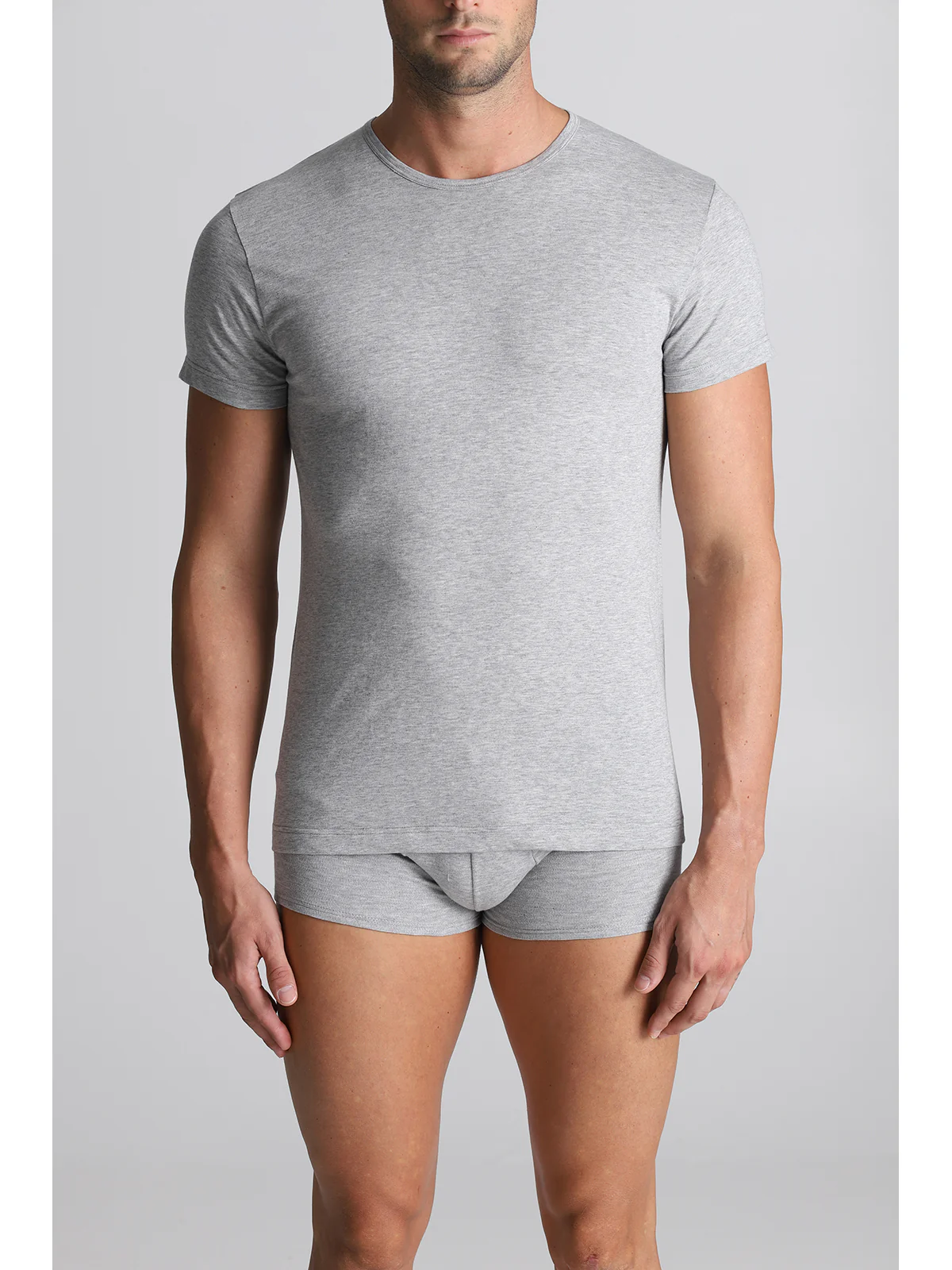 Pure Combed Cotton T-shirt - Grey - Image 2