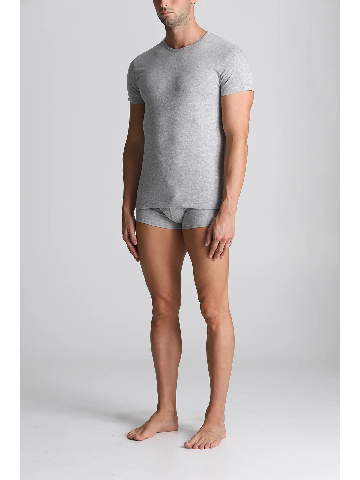 Pure Combed Cotton T-shirt - Grey - Image 3