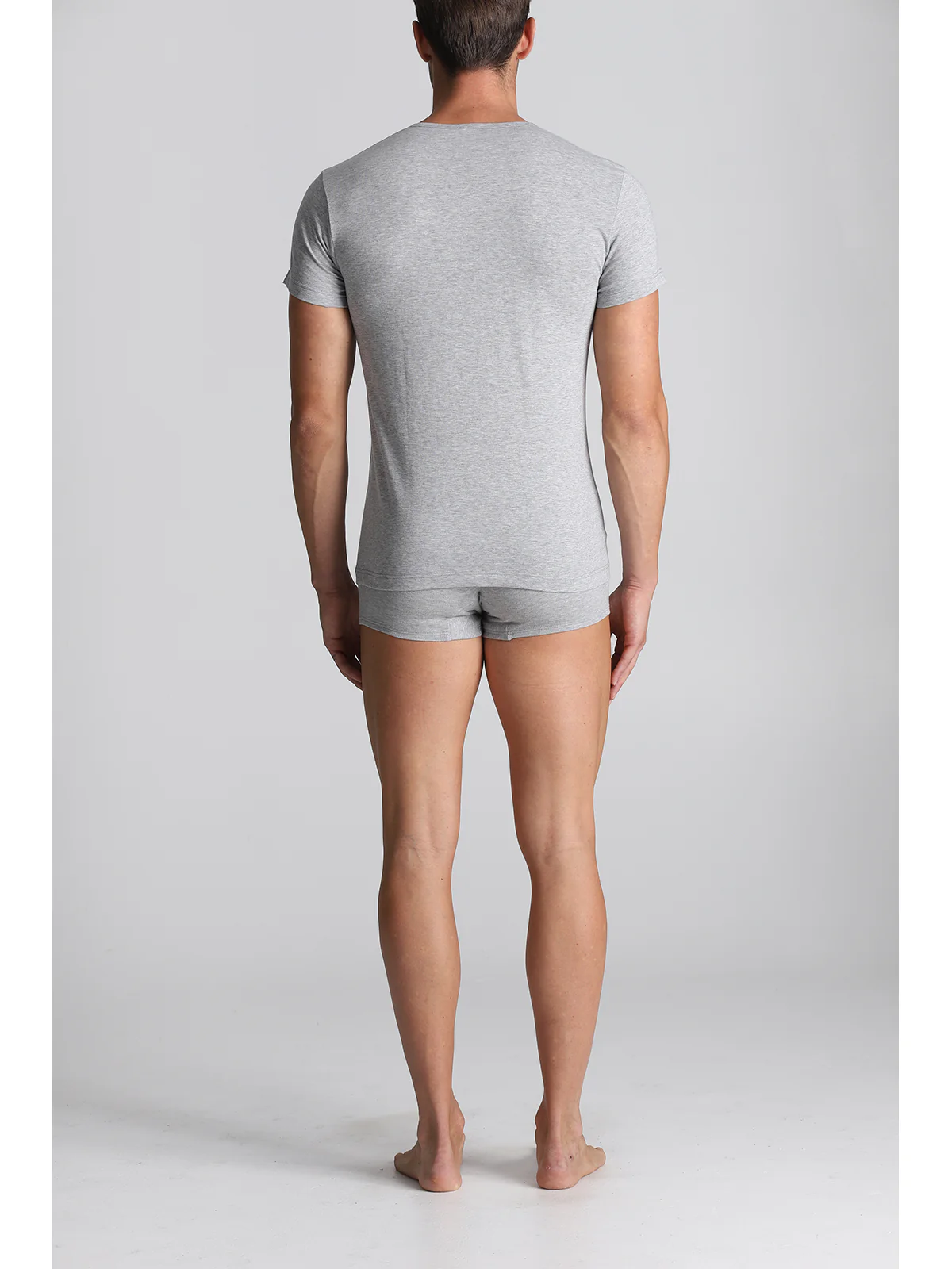 Pure Combed Cotton T-shirt - Grey - Image 4