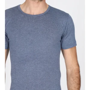 T-shirt In Pure Extrafine Merino Virgin Wool – Denim