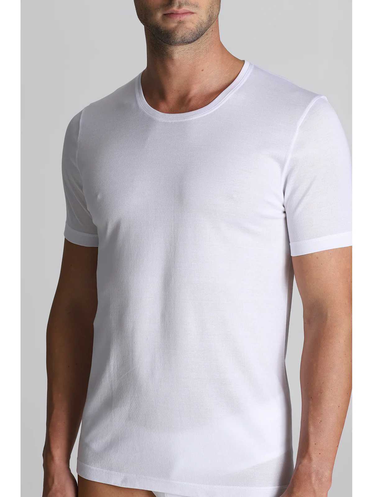 Certified Filoscozia Cotton T-shirt - Crew Neck White - Image 2