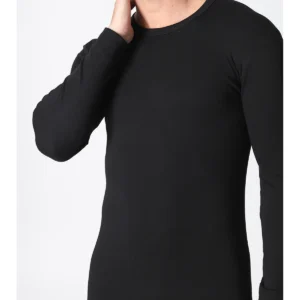 Pure Cotton Fleece T-shirt - Black