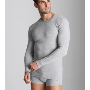 Pure Cotton Fleece T-shirt - Grey Mel