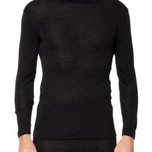 Turtleneck In Pure Extrafine Merino Virgin Wool - Asphalt