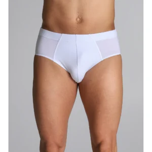 Bi-pack Briefs In Stretch Cotton - White