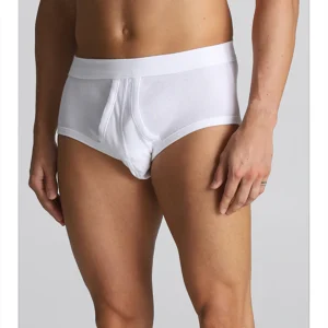Combed Cotton Briefs - White