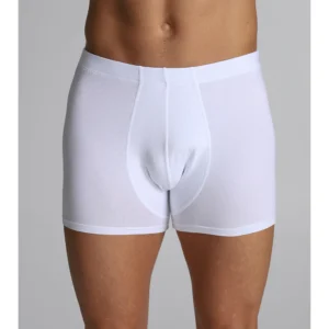 Two-pack boxers in practical stretch cotton-WHITE