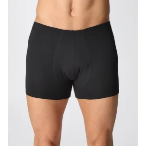Two-pack boxers in practical stretch cotton- BLACK