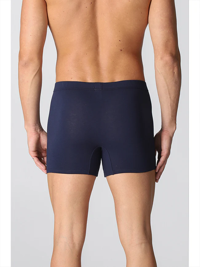 Two-pack boxers in practical stretch cotton-BLUE - Image 3
