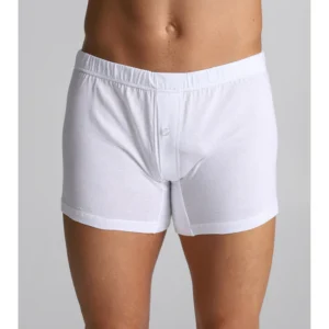 Mercerized cotton boxers-white