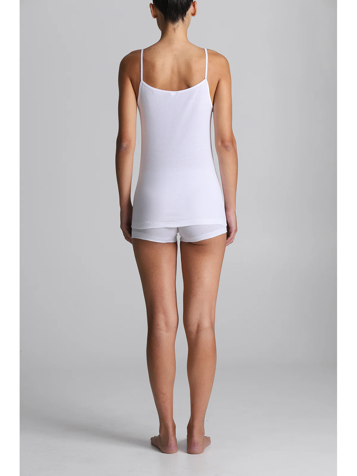 Pure Cotton Tank Top - WHITE - Image 2