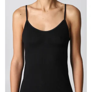 Pure Cotton Tank Top - BLACK