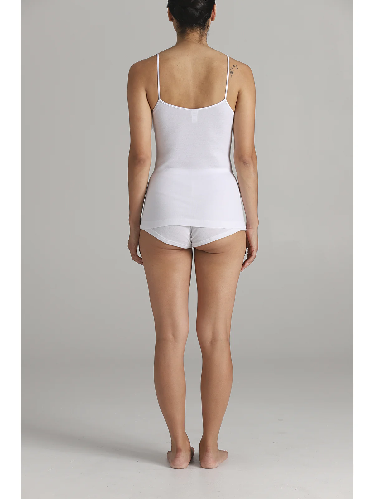 Women's Tank Top With Delicate Macrame Lace - BIANCO - Image 2