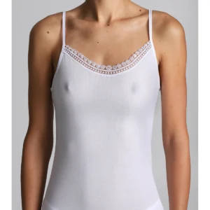 Tank Top In Pure Certified Filoscozia Cotton - WHITE